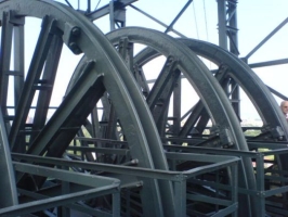 Důl Hlubina - tryskání a nátěr stávající ocelové konstrukce